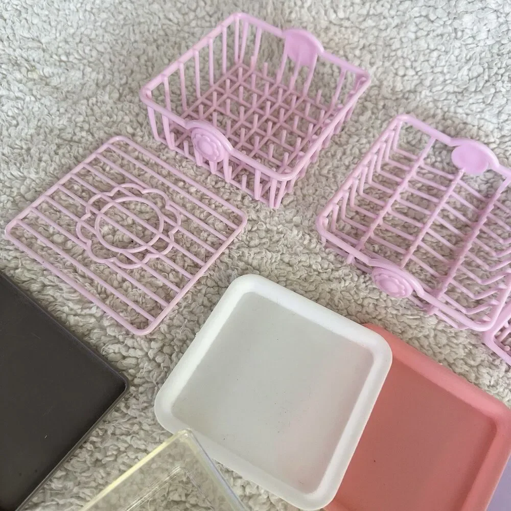 Battat Our Generation Pink Kitchen Racks Dishwasher Sink 18